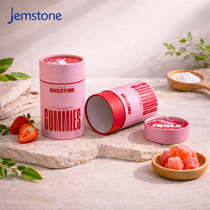 Eco Friendly Matte Prontein Powder Herbal Tea Cardboard Cylinder <b>Box</b> Food Grade Biscuit Juice Gummy Kraft Paper Tube Packaging - Product Image 6