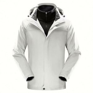 Design Unisex Polyester Outdoor <b>Jacket</b> Custom Men's Sportswear Hoodie Soft Shell Windbreaker With Zip Adults' Wear - Product Image 6