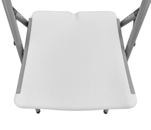 Silla plegable de plástico moldeado por soplado de polietileno de alta densidad blanca para acampar al aire libre Asiento cómodo y portátil - Product Image 4