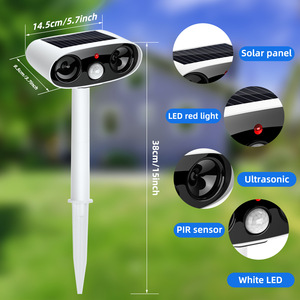 N27 2025 Repellente Solare a LED per Uccelli e Roditori da Giardino, Dissuasore Ultrasonico per Animali - Product Image 2