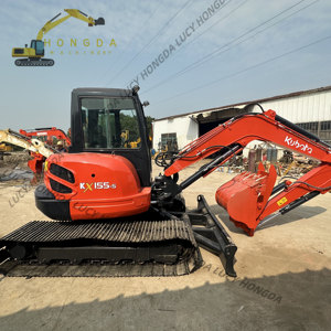 รถขุดขนาดเล็ก Kubota KX155 น้ำหนัก 5.5 ตัน นำเข้าจากญี่ปุ่น ระบบไฮดรอลิกแท้ ชั่วโมงการทำงานต่ำ รถขุดตีนตะขาบมือสอง - Product Image 6