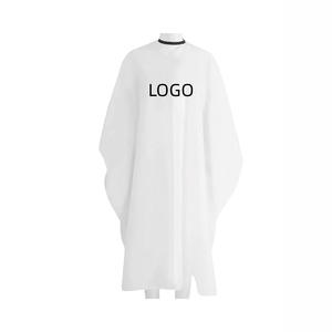 Logo de coiffure imperméable de haute qualité, tablier noir de coiffure, personnalisation de robe, cape de coiffure, cape de salon - Product Image 4