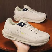 Chaussures de course et de basketball pour hommes automne-hiver, confortables, légères, anti-odeur, en PU, pour pieds larges, style décontracté et sportif en extérieur