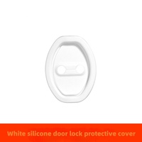 Patch anti-collision en silicone de style dessin animé, coussin amortisseur de choc pour serrure de porte de voiture, couverture protectrice épaisse, boucle décorative Rf