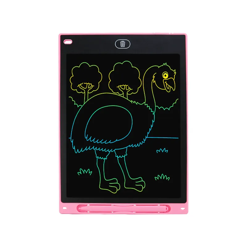 Tablette d'écriture LCD à écran couleur en gros d'usine 8.5/10/12 pouces bloc-notes numérique pour enfants papier à gratter cadeaux d'anniversaire