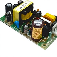 Alimentation à découpage Meanwell sur rail DIN HDR-60-24 DC-DC 12V 50W, rendement 95%, sortie 1A pour usage industriel