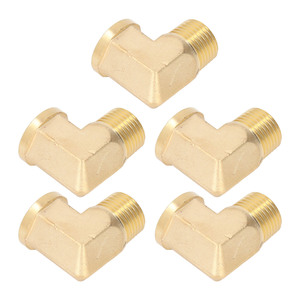 Brass 90 Degree Elbow Fitting 1/8 NPT Threaded Connector For Water Air Pipes Plumbing HVAC Use - Product Image 5