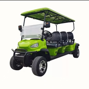 Xe Golf điện 6 chỗ ngồi 48V pin lithium 50 + dặm phạm vi 25 MPH tốc độ cho các sân golf cộng đồng gated Dot EEC GCC thép - Product Image 1