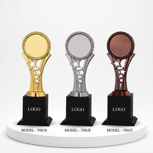 POOJA GIFT CORPORATION Die Casting Metal Sports Award Model 700/B Engraving Star Design Winners 3 Color Portable Trophy Gujarat - Product Image 1