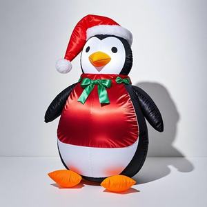 Đặt hàng số lượng lớn <span class=keywords><strong>Inflatable</strong></span> chim cánh cụt và lều tuyết Combo Set ngoài trời Xmas trang trí nội thất miễn phí túi lưu trữ và mặt đất cổ phần bao gồm - Product Image 1