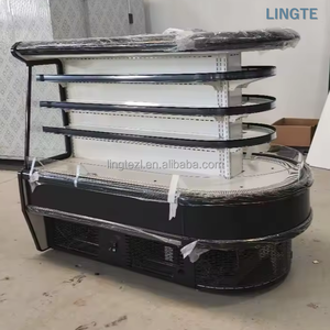 مبرد هواء دائري للسوبر ماركت معتمد من CE، خزانة ستارة هوائية من الفولاذ المقاوم للصدأ مع تحكم رقمي - Product Image 2