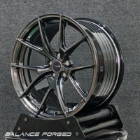 Jantes de voiture forgées personnalisées 19 20 21 22 pouces, finition noire brillante Vs5rs, 5x112 5x114.3, pour M3 M4 C63 RS7 S580 Corvette