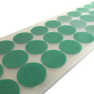 Dowell Tape Groen Polyester/Siliconen Plakband Met Liner Stansen Cirkel