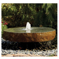 Fontaine de jardin d'eau en pierre de granit de taille personnalisée de haute qualité pour les applications hôtelières