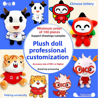 Jouets en peluche en coton personnalisés, poupées mascotte, pendentifs personnalisés, porte-clés, poupées en tissu