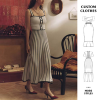 Robes longues personnalisées pour femmes robe élégante moulante pour femmes fabricants de vêtements longs design robes décontractées pour femmes
