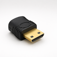 Mini Micro HDMI compatible macho a hembra adaptador estándar 4K conector Convertidor para HD TV Mesa PC Cámara teléfono móvil MP4