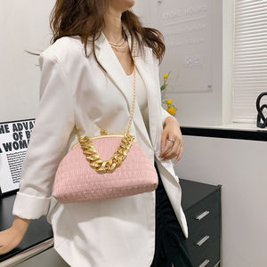 Sac à main de soirée pour femme avec chaîne tressée et doublure <span class=keywords><strong>en</strong></span> cuir PU, sac à bandoulière pour femme - Product Image 1