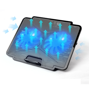 Dispositivo di raffreddamento ad altezza regolabile per Notebook USB due ventole di raffreddamento per Laptop di refrigerazione per Laptop da 12-15.6 pollici - Product Image 4