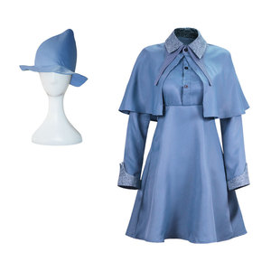 Magic Women School Uniform Hat Dress Suit Halloween Wizard School Witch Fleur <strong>Isabelle</strong> Delacour Cosplay Costume Beauxbaton - Product Image 4