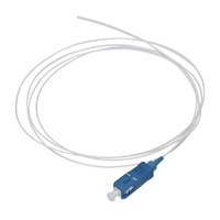 Pigtail de Fibra Óptica LSZH de 0.9mm G657A1 SC APC SC UPC Blanco y 12 Colores, Pigtail Óptico Resistente a la Flexión