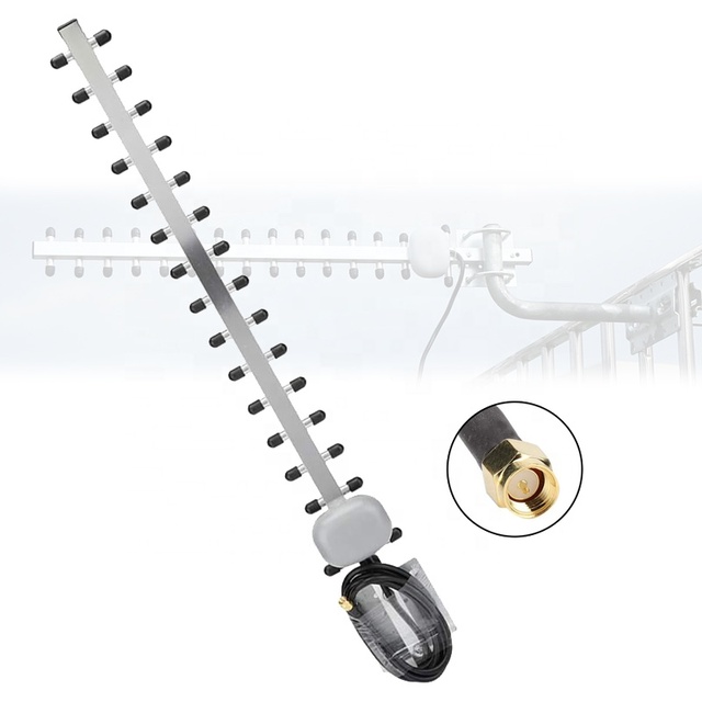 Long Range Outdoor Hf 4G Lte 25dbi Yagi Antenna for Booster Amplifier with 1.5m Cable