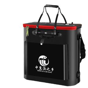 Cubo de Pesca Plegable EVA Zhong Ji Yu Zhi Xiang, Contenedor para Peces Vivos Moldeado en 3D, Doble Asa, Multiusos, Unisex - Product Image 2