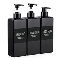 MAYSURE 250/350/500ml Nouveaux flacons de shampoing ronds personnalisés pour animaux de compagnie avec pompe à lotion et pulvérisateur pour infusion