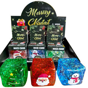 ของเล่นบีบคลายเครียดธีมคริสต์มาสสำหรับเด็ก ของเล่นบีบสโลว์รีบาวด์น้ำตาลมอลต์ ขายส่ง - Product Image 1