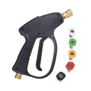 Pistolet à eau haute pression Sinuoda avec 5 buses réglables pour nettoyeur de voiture, accessoires de machine de nettoyage, fonctionnement manuel - Product Image 5
