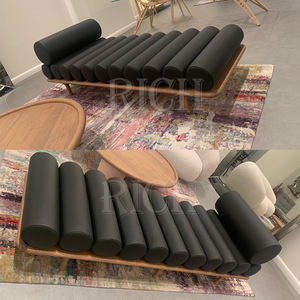 आधुनिक रेक्लीयर चेयर डिजाइन सिंथेटिक चमड़े के साथ ठोस लकड़ी के पैर अवकाश सोफे बिस्तर के साथ घर विला रहने वाले कमरे के होटल का उपयोग - Product Image 6