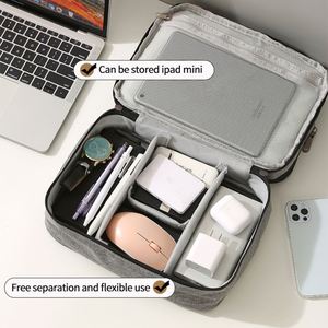 Bolsa Organizadora de Accesorios Digitales de Viaje, Multiusos, de Tela Catiónica, Venta al Por Mayor de Fábrica, Bolsa de Almacenamiento para Accesorios Electrónicos - Product Image 3