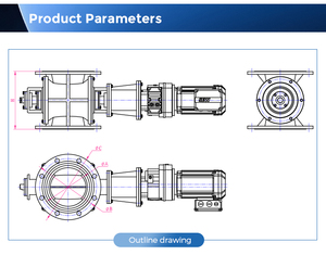ระบบล็อคแบบโรตารี่ VL ชนิดเชื่อมต่อโดยตรง ปิดผนึกแน่นหนา ขนาด DN100-DN400 สำหรับอุปกรณ์ลำเลียงผงเคมี VL ROTARY Rot - Product Image 3