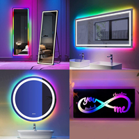 Máquina Multifunción Automática de 120W 200W para Esmerilado de Vidrio, Láser, Arenado, Perforación y Eliminación de Pintura con Espejo LED para Cosméticos