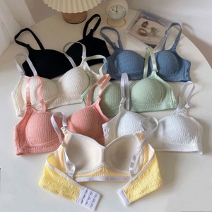 Ropa Interior Femenina <span class=keywords><strong>Japonesa</strong></span> Sin Costuras, Sujetador Delgado con Efecto Push-Up para Senos Pequeños, Sin Aro, Gran Compresión, Fabricante - Product Image 1