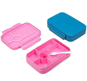 新款儿童饭盒工作女童专用食品级便当盒隔断塑料成型注塑