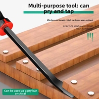 Kit de leviers de démolition DIY à tête plate 8'', 12'', 18'', 24'' avec poignée à capuchon pour creuser et cisailler, démolition et déchiquetage