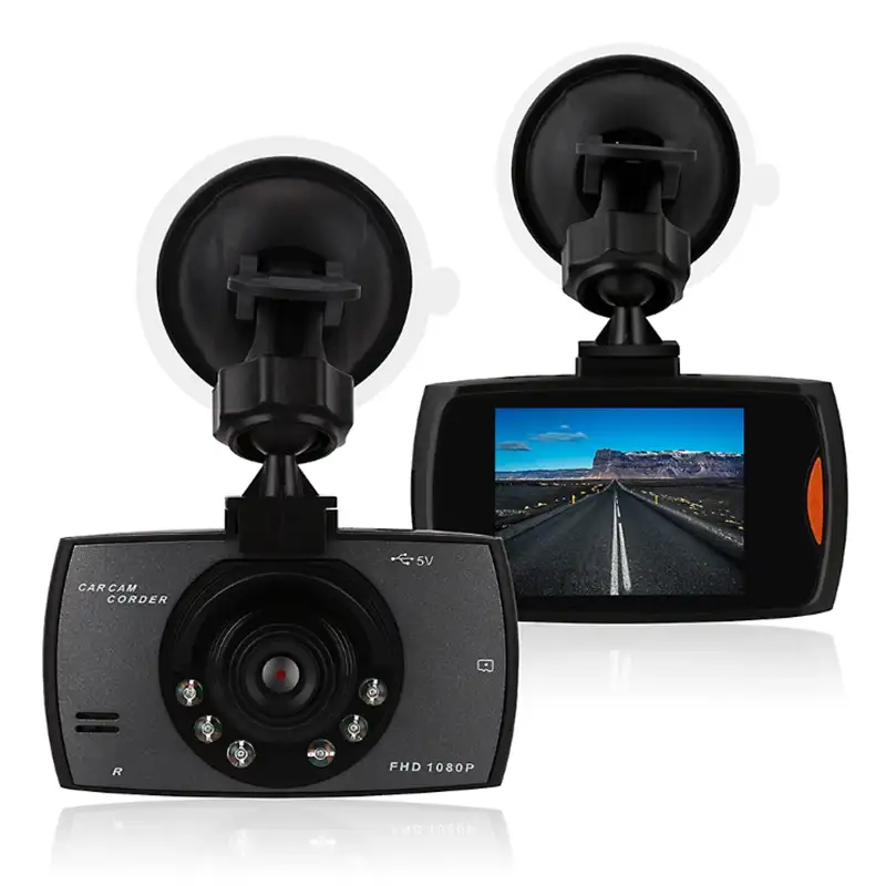 Câmera de ré automotiva amazon g30, 2.4 polegadas, câmera preta, gravadora full hd, 1080p, com ângulo amplo de 170