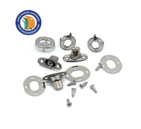 Bouton rotatif en laiton nickelé pour toile de bâche marine, attache à verrouillage rapide, 19,2 mm, accessoires de quincaillerie pour yacht et bateau