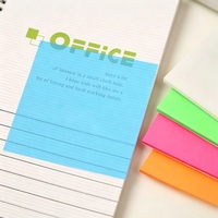 Blocs-notes autocollants imperméables pour animaux de compagnie, papeterie de bureau, 76x76mm, 50 feuilles, translucides, réutilisables, sans résidus