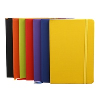 Carnet de notes classique en cuir PU à couverture rigide, avec impression de logo personnalisé, reliure cousue, durable et ligné