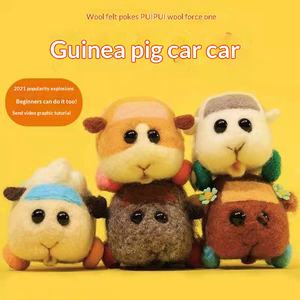 Pendentif en peluche de dessin animé Cochon d'Inde en feutre de laine, motif musical, 31cm-50cm, pour jeunes - Product Image 2