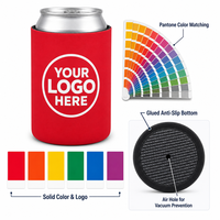 Support isotherme personnalisé en néoprène pour canettes et bouteilles de bière 12oz 16oz, avec logo par sublimation, portable