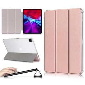 เคสแท็บเล็ตสำหรับ <span class=keywords><strong>iPad</strong></span> <span class=keywords><strong>Pro</strong></span> <span class=keywords><strong>12.9</strong></span>นิ้ว2022 \ 2021 \ 2020 <span class=keywords><strong>2018</strong></span>ขาตั้งพับสามทบแบบบางเฉียบ - Product Image 1