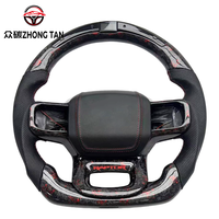 Volant sport en cuir et fibre de carbone forgée à LED, 4 branches, 40 mm de diamètre, pour Trailblazer Ranger Raptor Pickups Direct