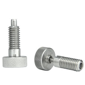 Émbolo de indexación de pasador con resorte de cabeza moleteada de acero inoxidable duradero de alta calidad - Product Image 1
