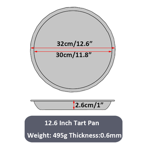 <span class=keywords><strong>Moule</strong></span> à <span class=keywords><strong>tarte</strong></span> de 4 pouces à 12.5 pouces avec fond amovible, <span class=keywords><strong>moule</strong></span> à quiche à cannelures en acier au carbone antiadhésif - Product Image 3