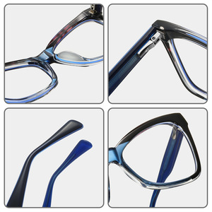 Monture de lunettes papillon anti-lumière bleue TR90, unisexe, pleine monture, tendance, origine Taizhou, vente chaude transfrontalière - Product Image 1