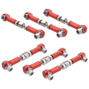6 Piezas de Varillas de Acoplamiento de Servo RC de Aleación de Aluminio de 47 mm, Mecanizado CNC, para <span class=keywords><strong>HSP</strong></span>, Redcat, ZD Racing, Hpi, LRP, Wltoys, 1/12, 1/10, Drift <span class=keywords><strong>Monster</strong></span> - Product Image 1
