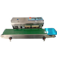 Machine de scellage thermique continue pour sacs en plastique et en papier, machine de scellage horizontale FR-700 avec impression de date d'emballage